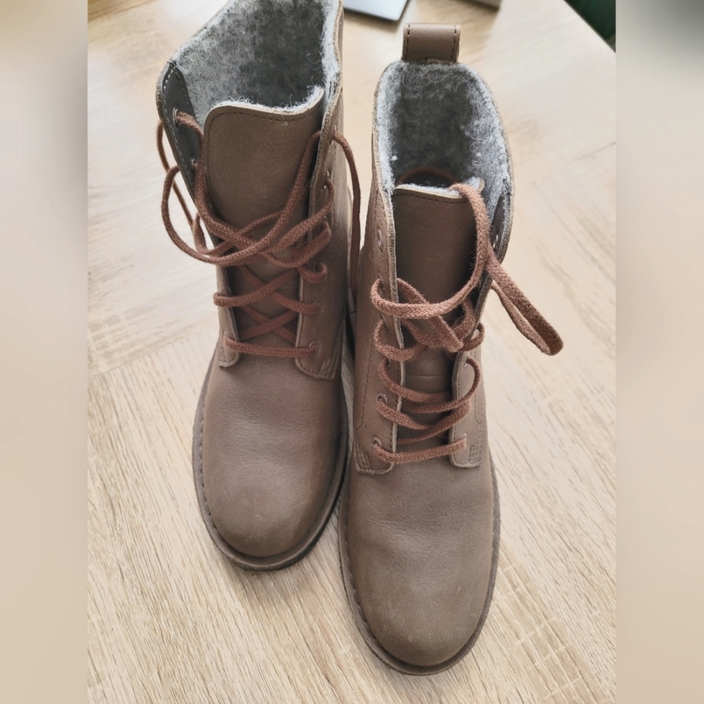 Clarks lace up booties